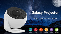 Galaxy Night Light Projector | 360° Starry Sky Planetarium Lamp | Kids Bedroom, Valentine’s Gift & Wedding Decor