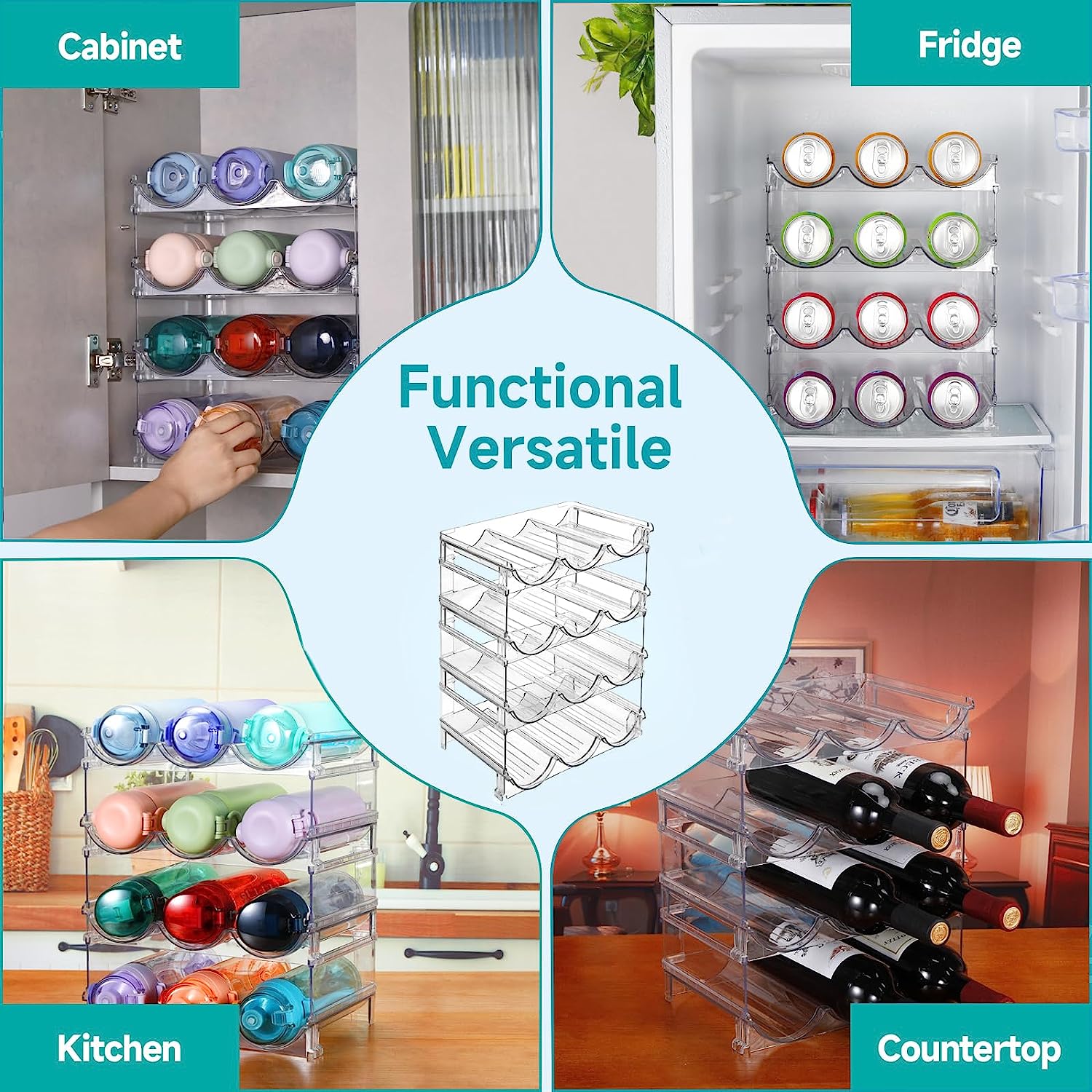 TKNS Water Bottle Organiser Rack