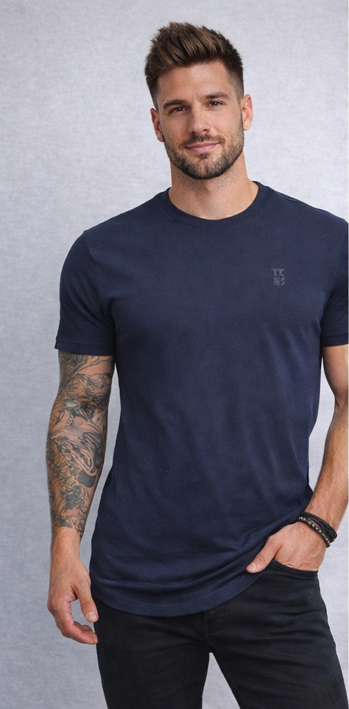 Basic TKNS logo Navy T-Shirt