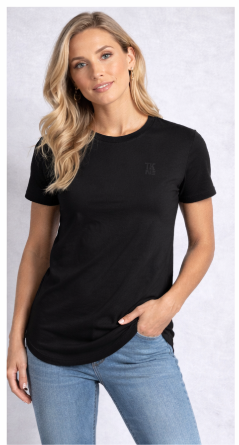 Basic TKNS logo Black T-Shirt