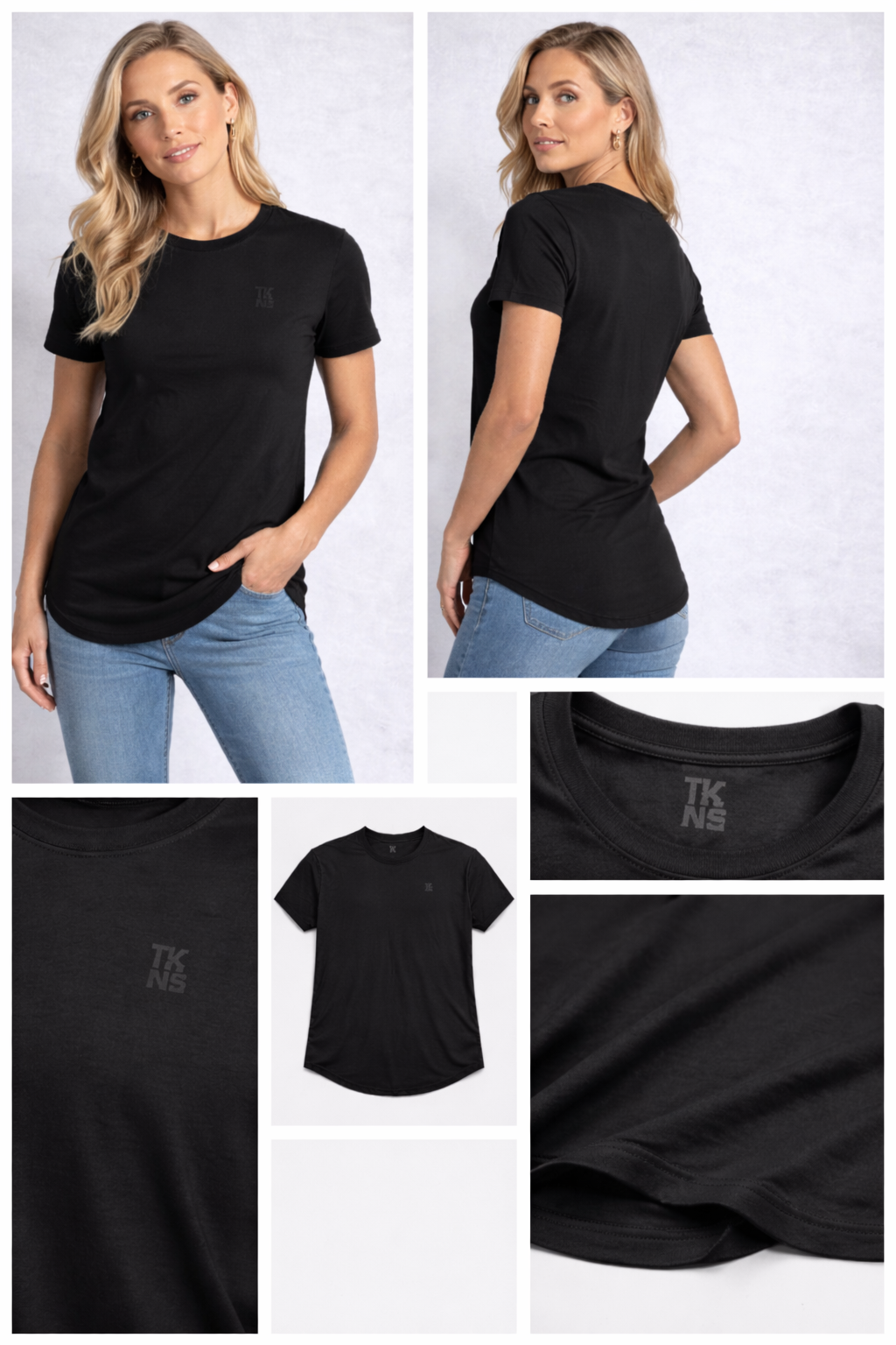Basic TKNS logo Black T-Shirt
