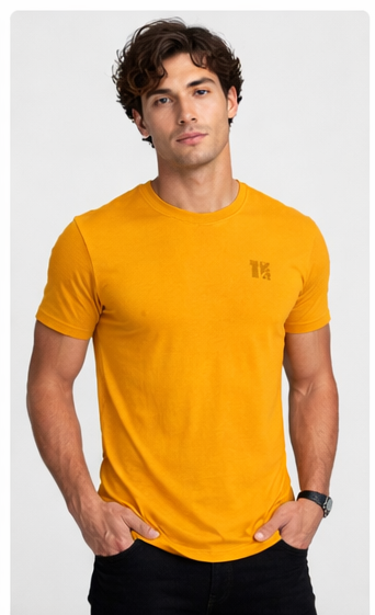 Big Logo TKNS Mustard T-Shirt